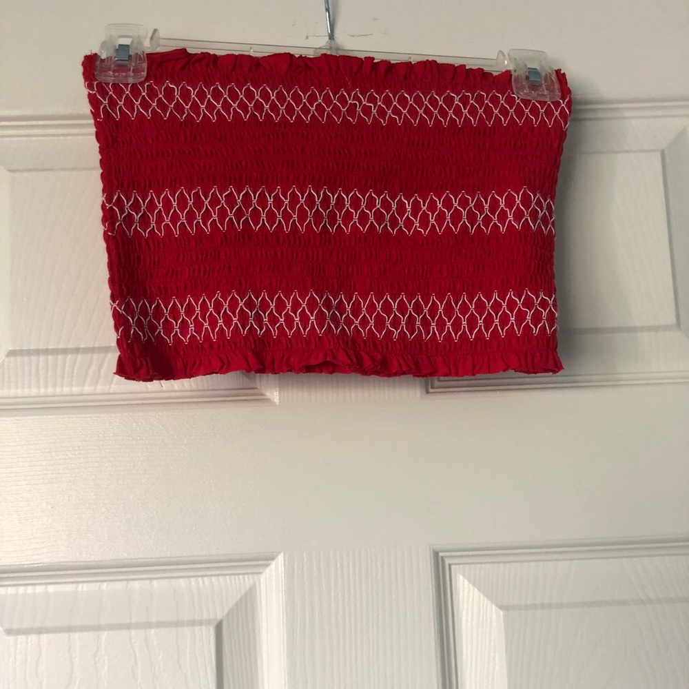 Garage Smocked Tube Top